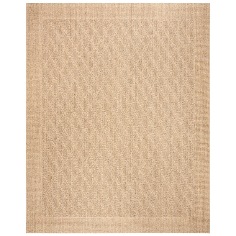 Tapis jacquard en sisal et en jute Desmarais, Rectangle 8 pi x 11 pi
