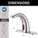 Touchless Sensor Single-Hole Bathroom Faucet