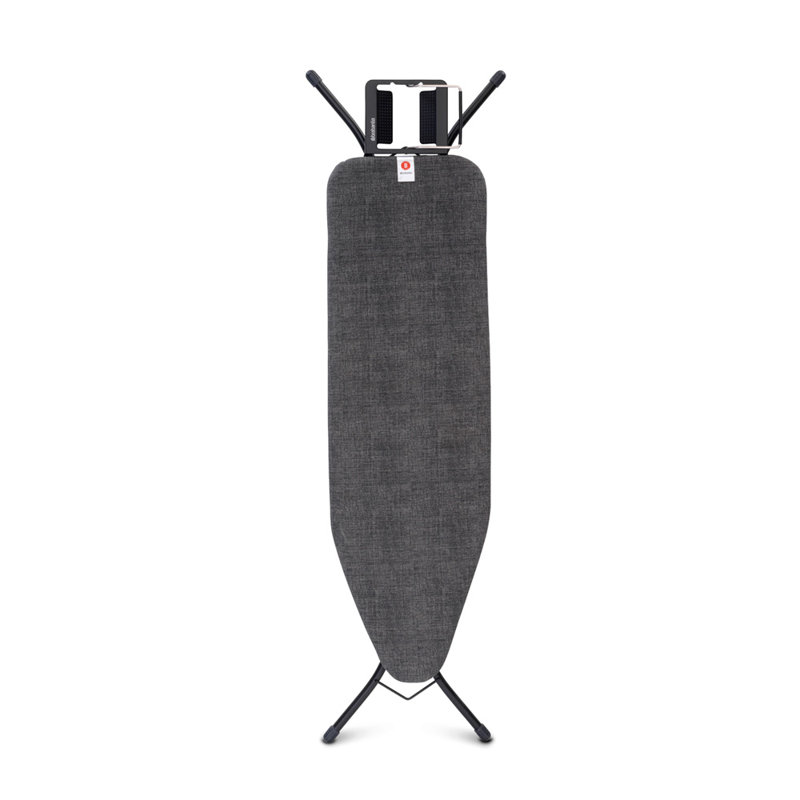 Brabantia Size B Medium Ironing Board with Steam Iron Rest, Denim Black