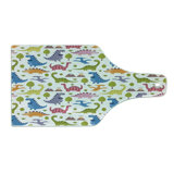 Ambesonne Dino Tempered Glass Cutting Board Dinosaurs Colourful Multicolor