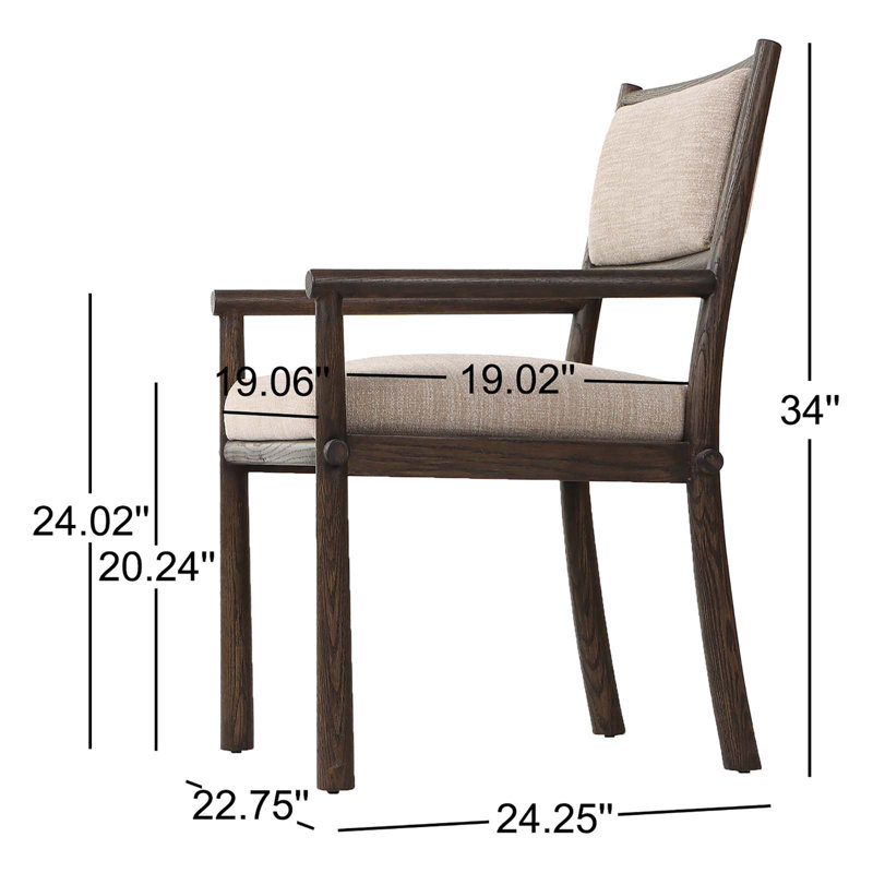 Akiro Upholstered Arm Chair
