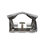 Banc oscillant d'extérieur 4 places avec auvent, fauteuil oscillant rétro en métal avec structure en aluminium, balancelle d'extérieur, jardin, pelouse
