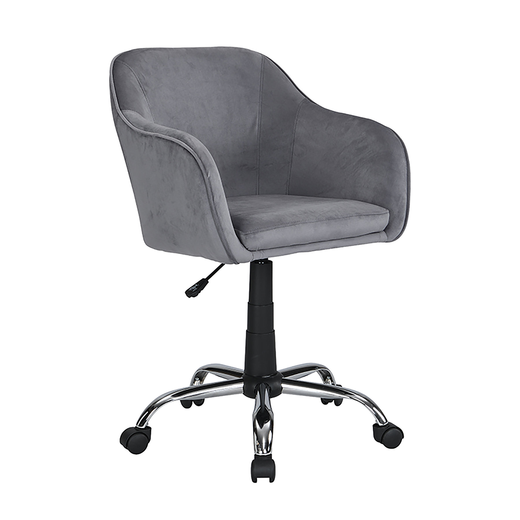 Black velvet task discount chair