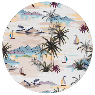 Tapis ivoire / rouille Amalea 826
