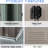 8Ft X 4Ft Outdoor Metal Shed With Galvanized Iron Frame & Easy Assembly Feature - Gray Foundation, Weather- Panels Lock-125291584