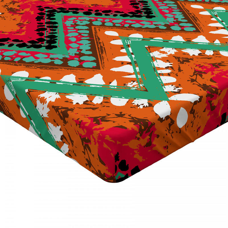 Tribal Chevron Microfiber Fitted Sheet, Full Fitted Sheet