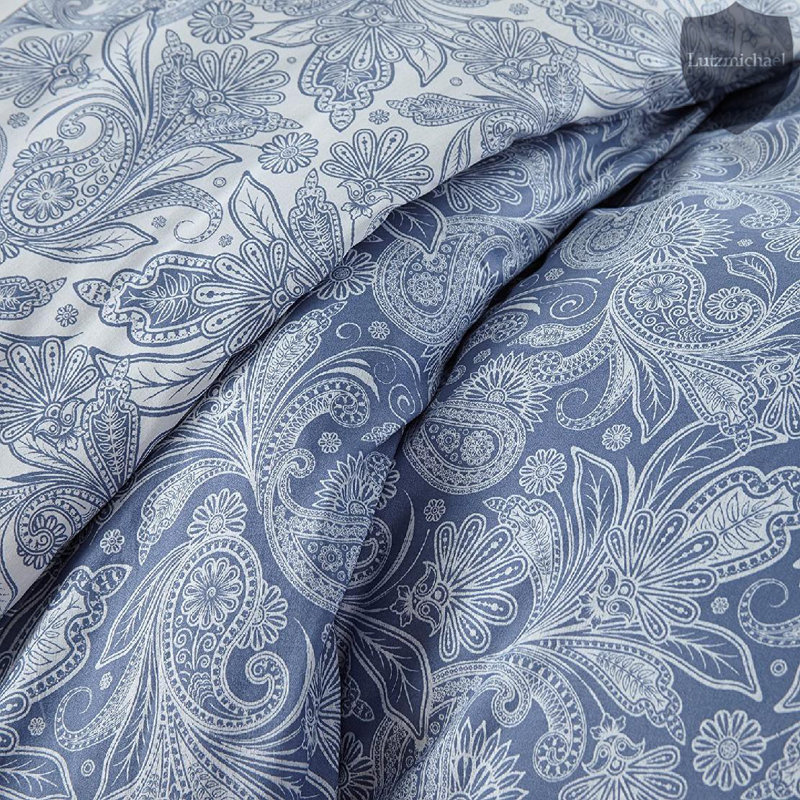  Microfiber 3 Piece Comforter Set, Blue, Full/Queen Comforter + 2 Standard Shams
