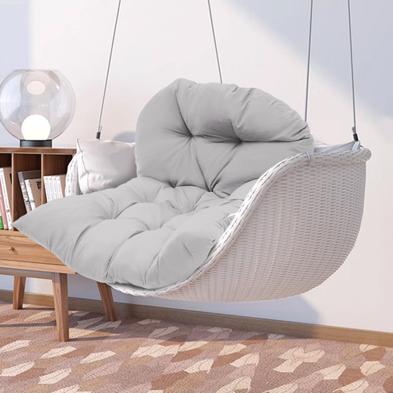 Coussin de siège / dossier d'extérieur 1 pièce Dakota Fields, Gris clair