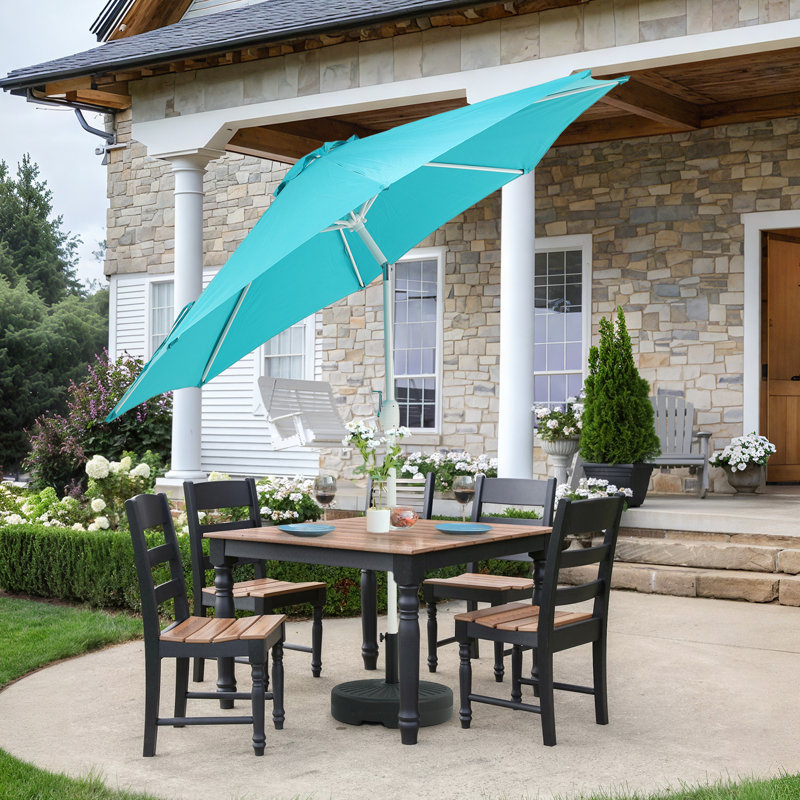 Parasol d'extérieur 9 pi 9 pi, Bleu clair