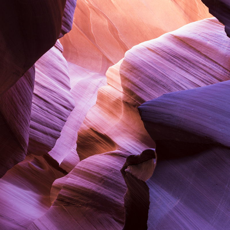 Antoinne The Antelope Canyon - Wrapped Canvas Print, 30cm H x 30cm W x 3.8cm D