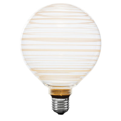 Festive Living Aurora Saturn G125 + COB LED Filament Indoor/Outdoor Covered Patio Pendent Edison Replacement Bulbs, Warm White 2700K, E26 Medium Base, 3 Watt