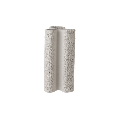 Vase en céramique imprimé blanc Dia 7 "