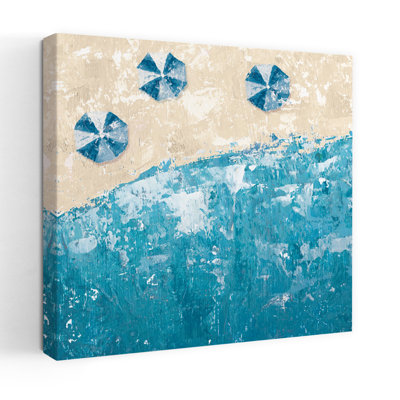 Beach Days Blue Coastal Art