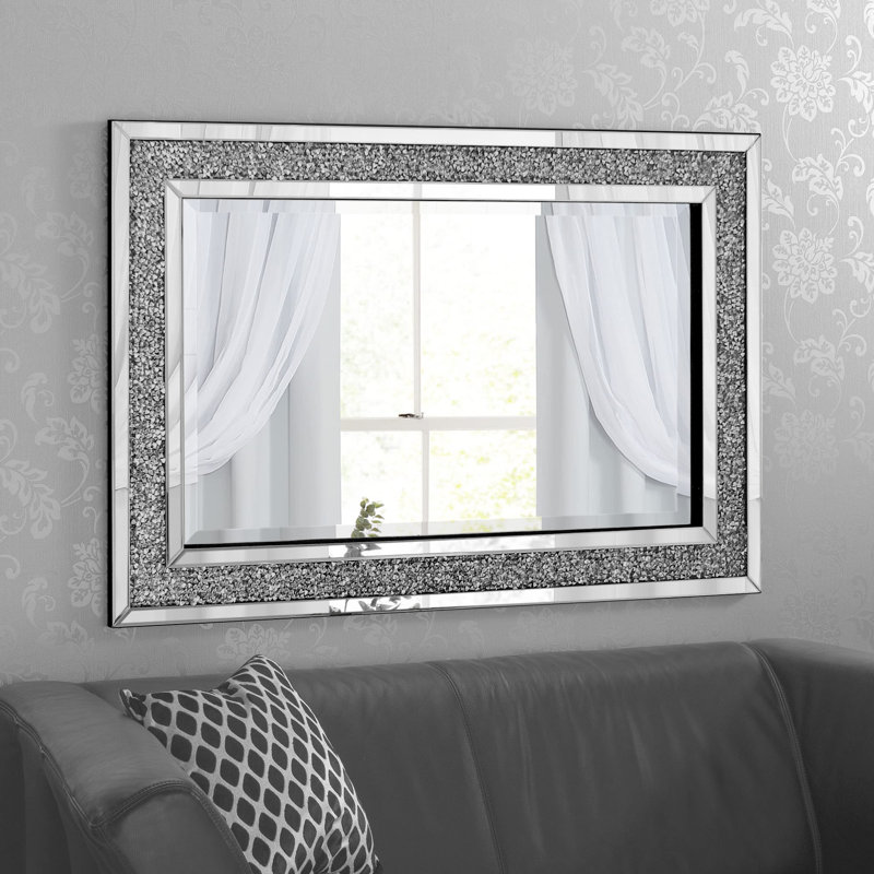 Gatsby Crushed Diamond Venetian Wall Mirror, 120cm H x 80cm W
