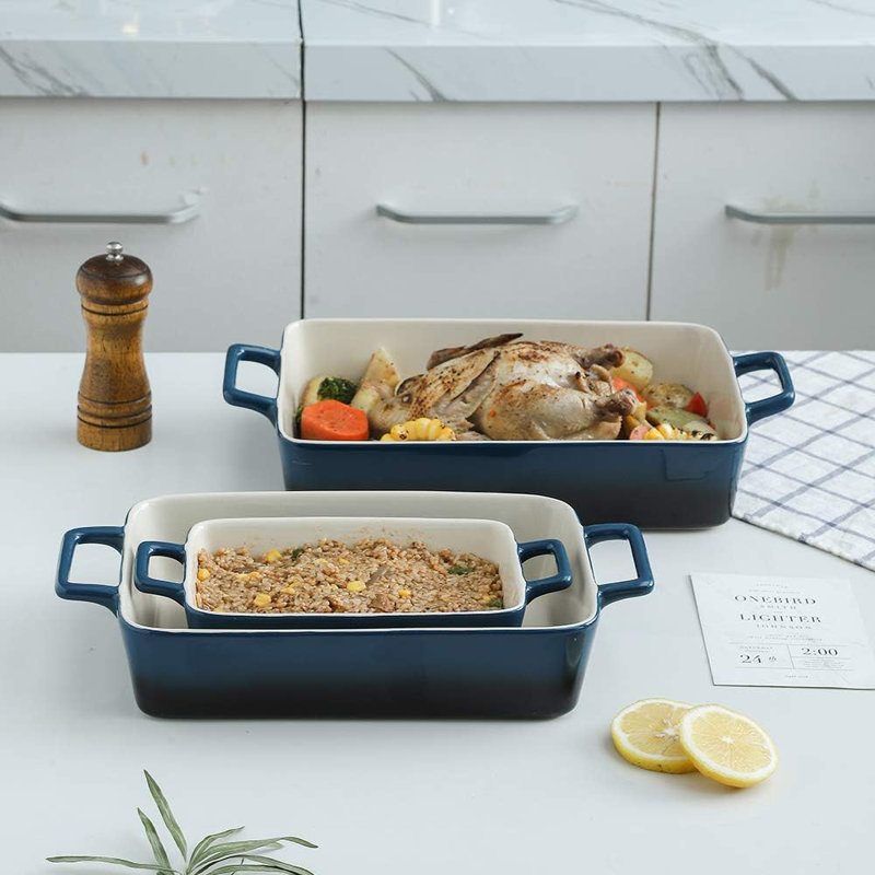 3-piece Ceramic Bakeware Set