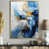 Toile avec cadre flottant or