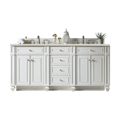 Bristol 72"" Double Bathroom Vanity Set -  Alcott Hill®, C65E089D606048D38843CE3A7BC2C991