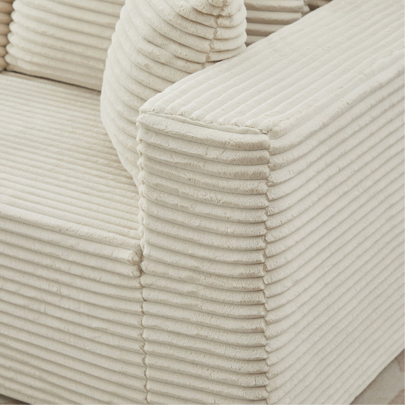 Canapé modulaire en forme de L 106 po Cloud, aucun assemblage requis, canapé modulaire, canapé modulaire, canapé en L, canapé modulaire désossé