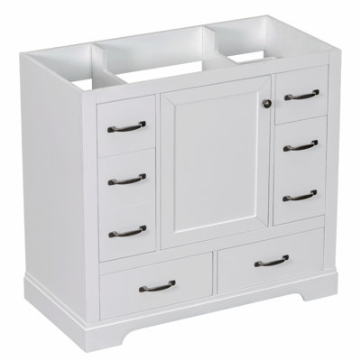 Andard Solid Wood Bathroom Cabinet