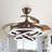 36 Inch Modern Retractable Chandelier Ceiling Fan With Lights And Remote, Silent DC Motor LED Dimmable DIY Shade Ceiling Fan-1861073520-1861073533