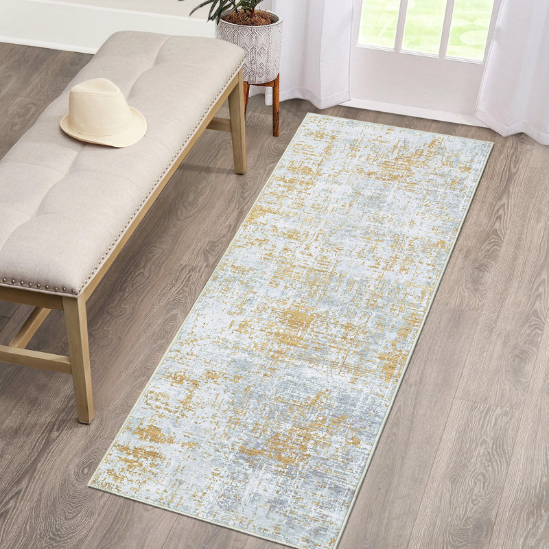 Tapis Malahkai avec envers antidérapant, Tapis de couloir 2 pi x 6 pi