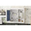 Armoire murale de salle de bain 32 "avec miroir, armoire à pharmacie murale avec 3 tablettes, armoire de rangement à porte miroir