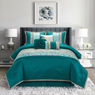 Juliana 7 Piece Modern Comforter Set