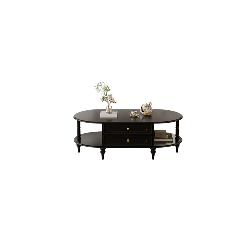 Table basse en bois massif de style américain