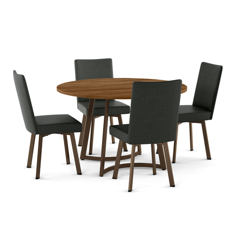 Tahina/Elmira 5 pieces Dining Set, Black