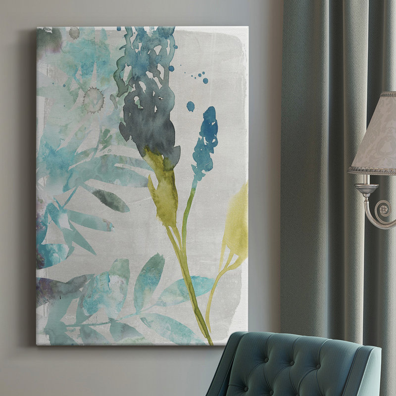 - Peinture sur toile tendue, H 18 po x l 12 po x P 1 po