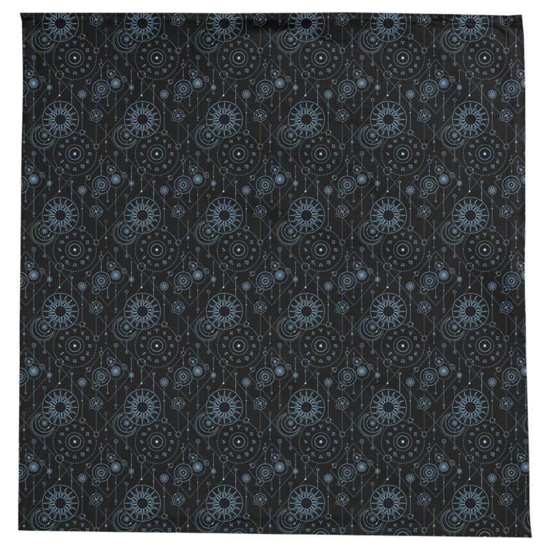 Nappe à motif astrologie Leffel, Noir / Bleu