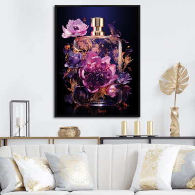 Mauve Poised Petals Perfumes - Parfums, art mural
