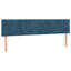Lit sommier avec matelas Vidaxl bleu foncé-1249178987