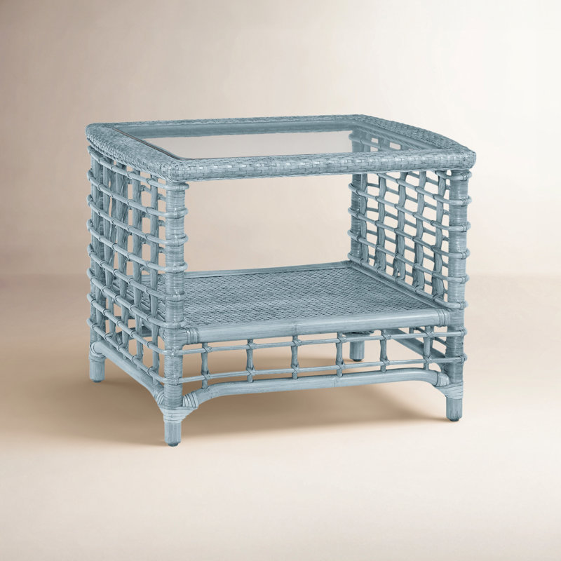 Bridgehampton End Table, Sea Glass