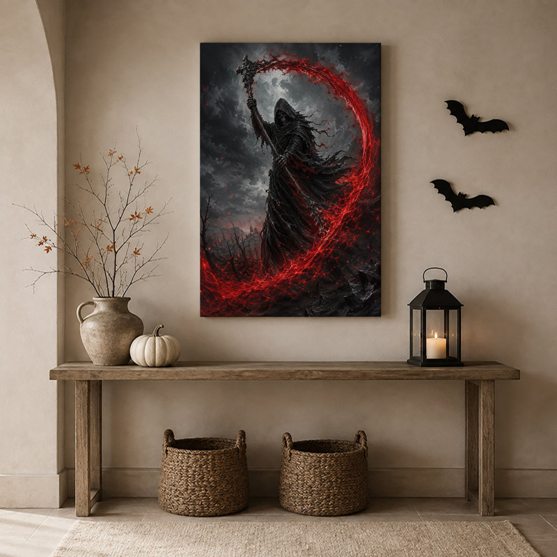 Faux Grim Reaper, 30"H x 20"W