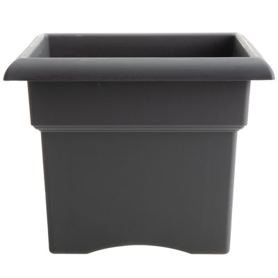 Reiner Traditional Plastic Square Indoor/Outdoor Deck Box Planter