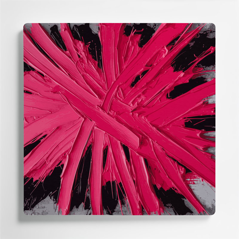 Art mural en métal Neo Expressionism 26, 16" H x 16" W