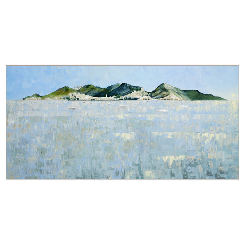 Amalfi par Lisa Cuscuna - cadre flottant sur toile
