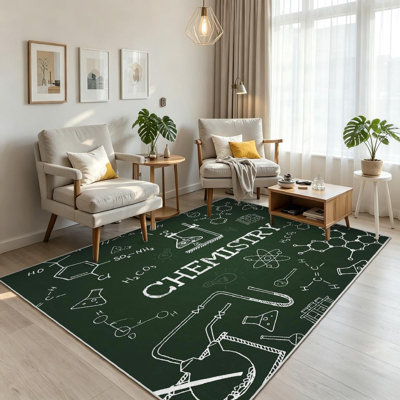 Tapis d'intérieur transparent pour tableau noir, lavable à la machine, tableau noir