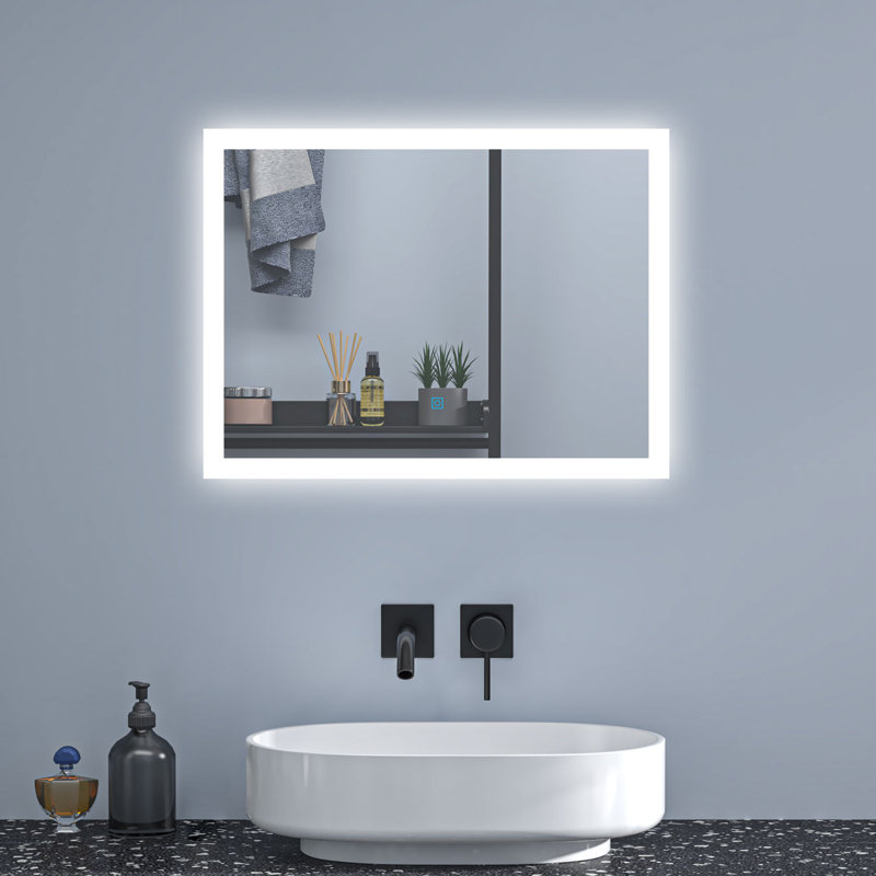 Brentton Rectangle Mirror, 80cm H x 60cm W