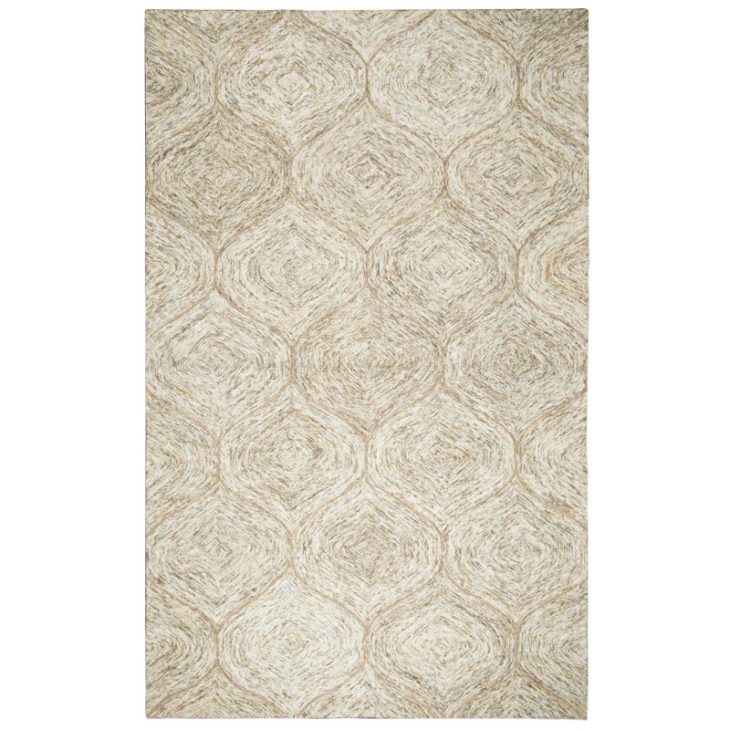 Gaige Wool Geometric Indoor Rug, Rectangle 8' x 10'