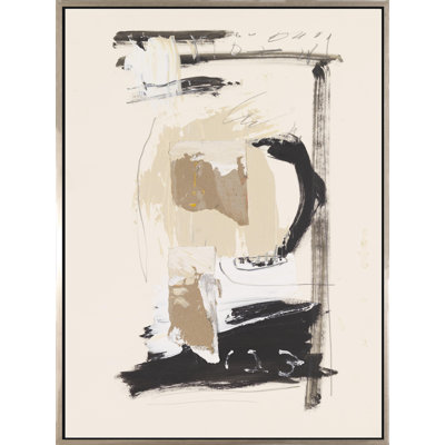 Même jour - Peinture sur toile avec cadre flottant