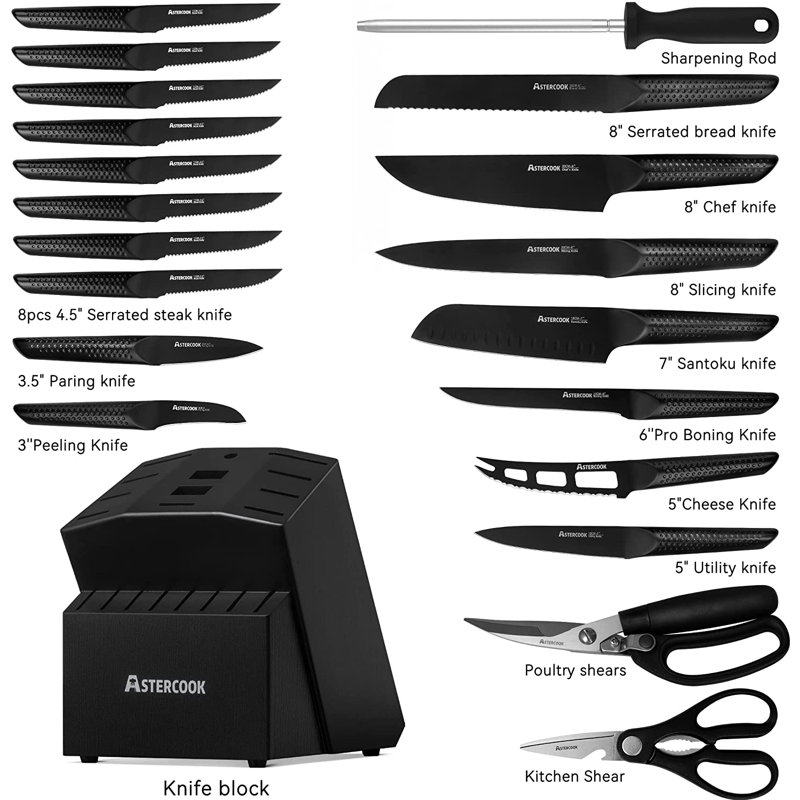 Ensemble de couteaux 21 pièces AIRPJ