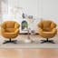 Fauteuil d'appoint pivotant rembourré et capitonné-139374657