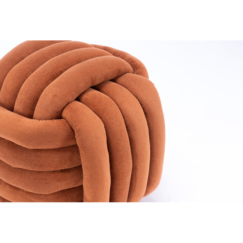 Tabouret de maquillage Chenille, Orange