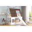 Lit superposé avec toit Wood House-1798009364