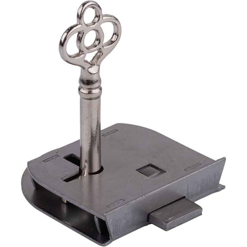 Long Rounded Half Mortise Lock with Skeleton Key