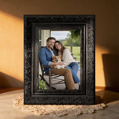 8" x 10" Black 1PC Family Picture Frame for Anniversary Photo Display
