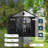8 Ft. W X 12 Ft. D Durable Resin Outdoor Storage Shed With Floor And Double Doors