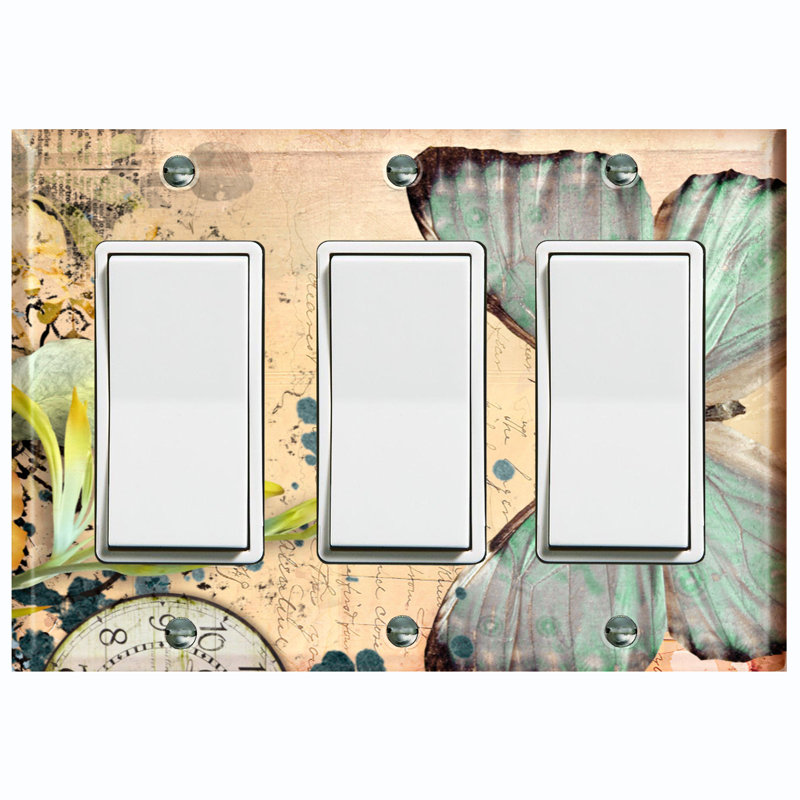 Animals 3 - Gang Toggle Light Switch Standard Wall Plate